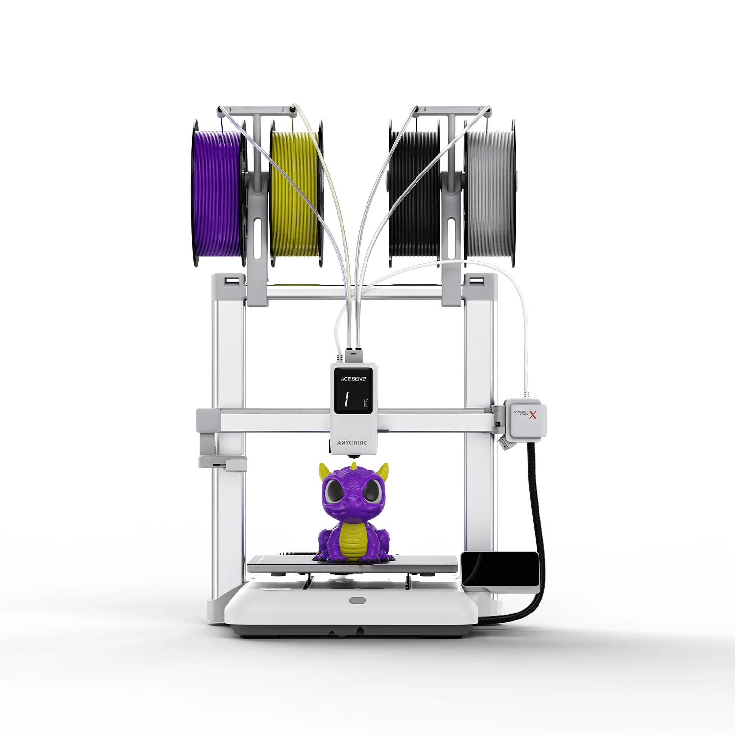 Anycubic Kobra X Multicolor 3D Printer, Easy Setup with Native 4-Color Printing Up 19 Color, 600mm/s Fast 3D Printing, AI Camera, Quiet 45dB, FDM Perfect for Kids Beginners Family Makers Professional 6 Anycubic Kobra X