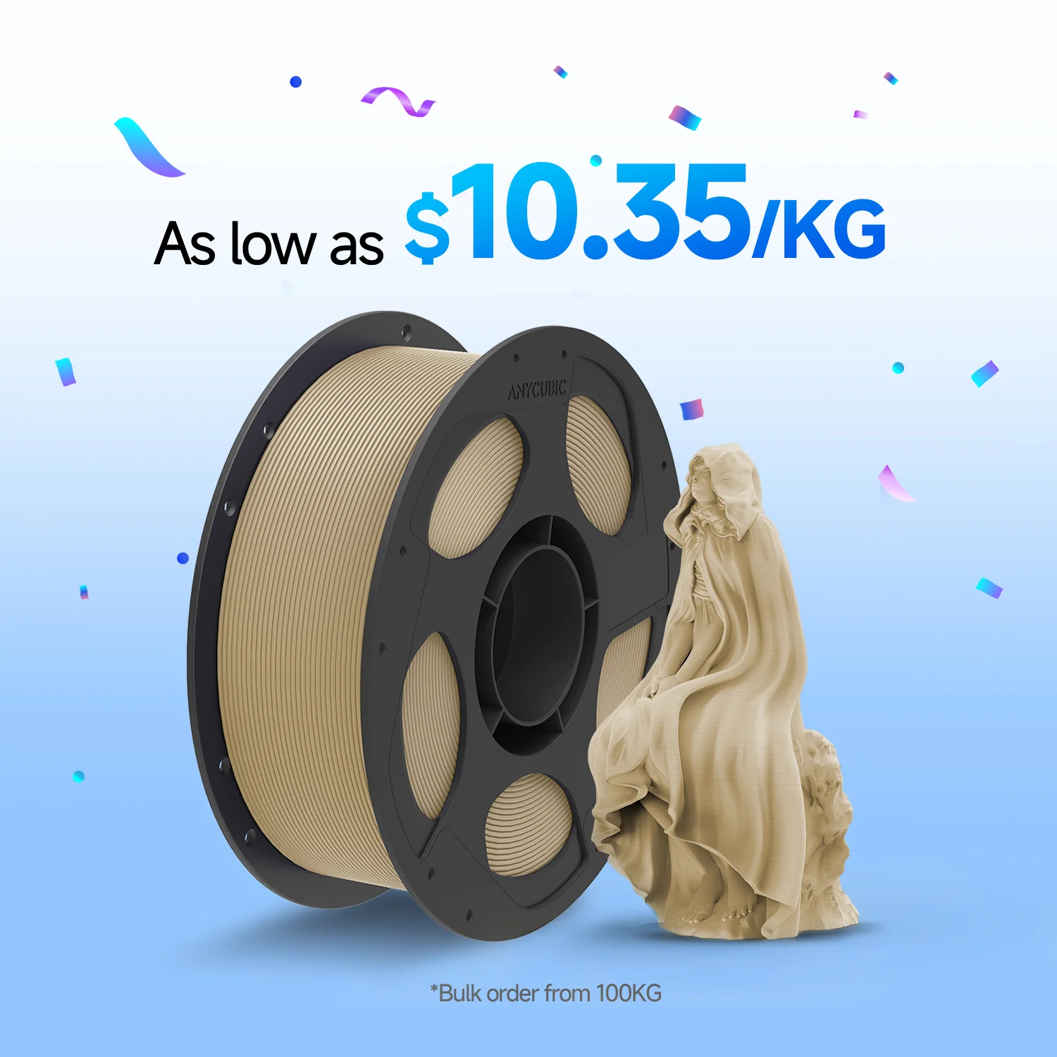 PLA Matte 10-100kg Deals 1 PLA Matte 10-100kg Deals